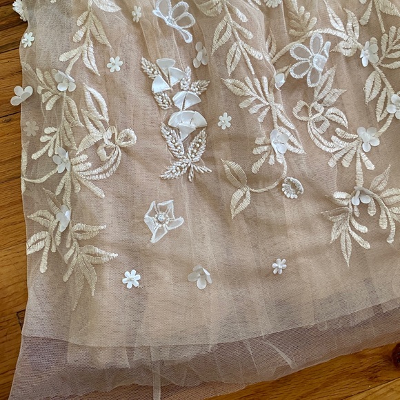 ASOS Flower Sequin, Pale Pink Skirt - Picture 2 of 4